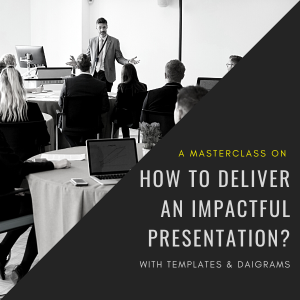 Professional Courses in Dubai teaching a man how to give a presentation in front of many people. 